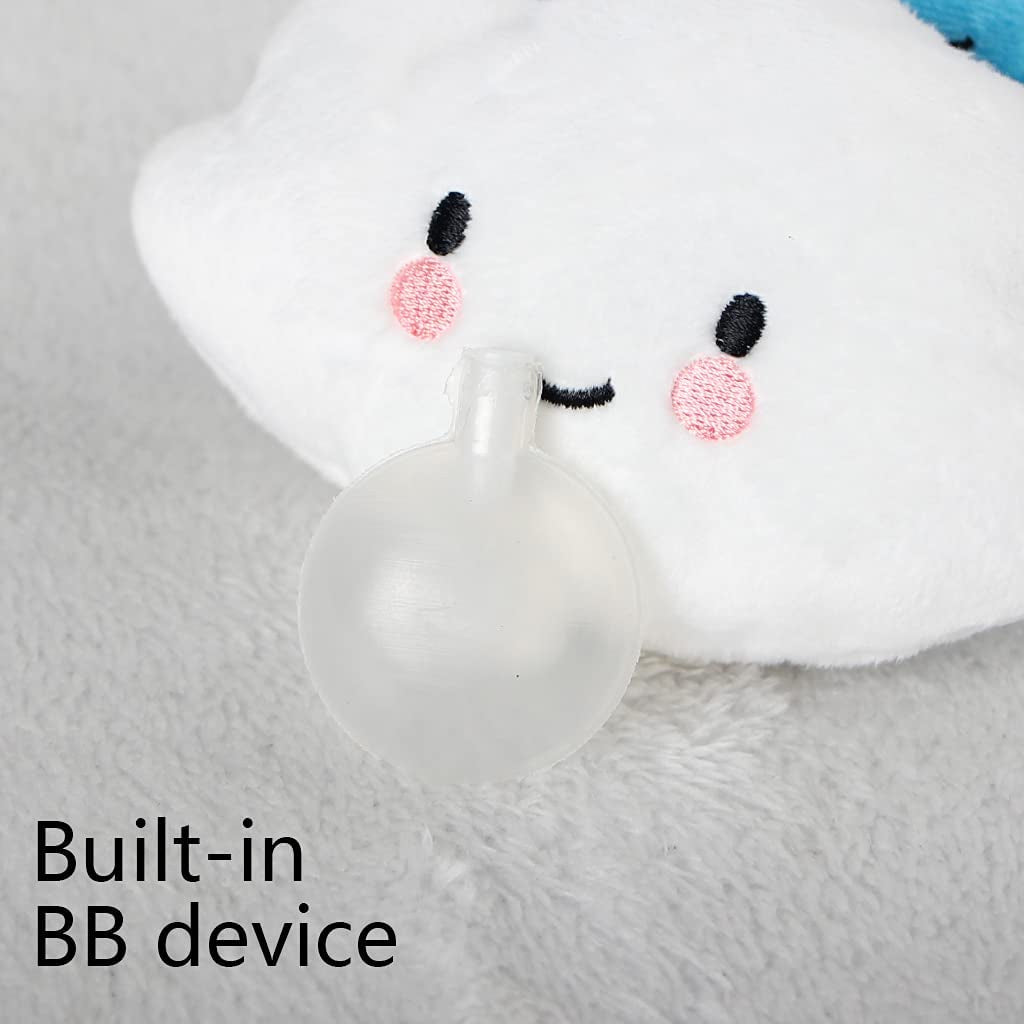 Stuffed Dog Toy, 4 Pack Dog Squeaky Plush Toys Cute Small Dog Puppy Toys Stars Cloud Squeaky Puppy Dog Chew Toys for Puppies Small Medium Dogs Pet，Dark Color