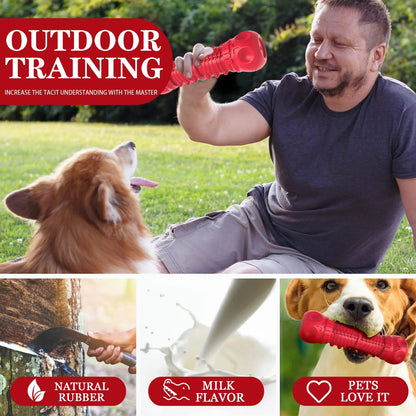 Extra Large Dog Squeaky Toys for Aggressive Chewers,Indestructible Dog Chew Toys for Large Medium Breed Dog, Durable Dog Toys, Tough Dogs Toys with Natural Rubber